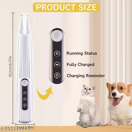 Cat Grooming Trimmer – Electric Hair Clipper with LED Light for Safe Paw & Fur Care