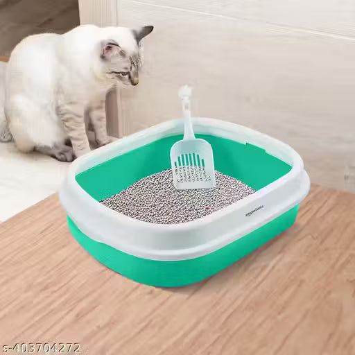 ComfyPaws Semi-Closed Cat Litter Box with Free Scooper