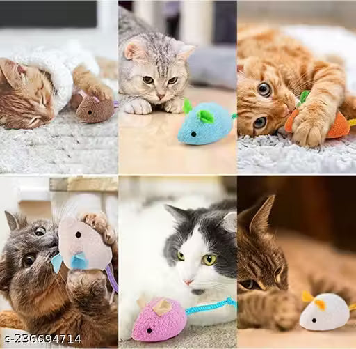 Catnip Mouse Toy Set – 3 Pack of Playful Mice for Cats & Kittens