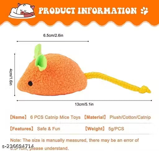 Catnip Mouse Toy Set – 3 Pack of Playful Mice for Cats & Kittens