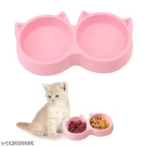 Purrfect Twin Cat Bowl - Cat-Friendly Feeder for Cats & Kittens