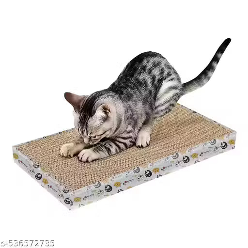 Cat Scratcher – 2-in-1 Corrugated Scratch Pad with Catnip