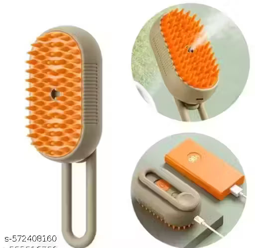 Breedo 3-in-1 Cat Steam Brush, Grooming Comb for Cats