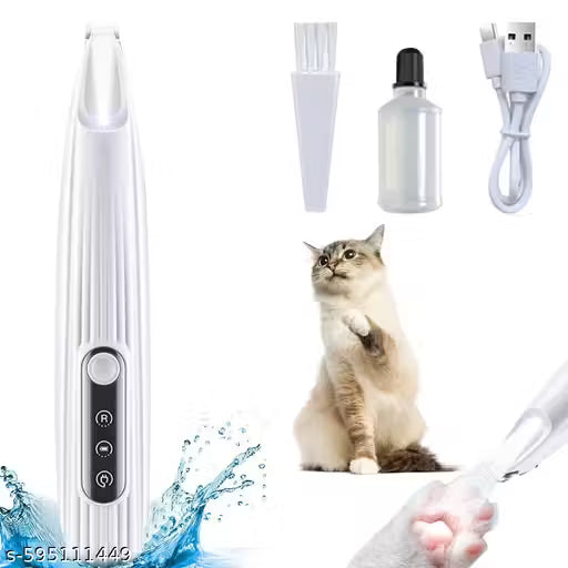 Cat Grooming Trimmer – Electric Hair Clipper with LED Light for Safe Paw & Fur Care