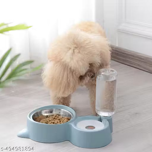 Duo Cat Feeder – 2-in-1 Stainless Steel Food Bowl & Automatic Water Dispenser for Cats & Kittens