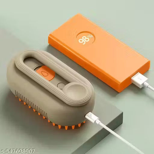 Breedo 3-in-1 Cat Steam Brush | Pet Grooming Comb for Cats & Dogs | Detangle, Remove Loose Hair & Massage | Self-Cleaning Steam Brush for Soft, Shiny Fur