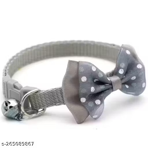 Cat Bow Collar with Bell – Soft, Adjustable & Safe